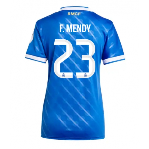 Billige Fotballdrakt Real Madrid Ferland Mendy #23 Replika Tredjedrakt Dame 2025-26 Kortermet Billige Fotballdrakt Real Madrid Ferland Mendy #23 Replika Tredjedrakt Dame 2025-26 Kortermet